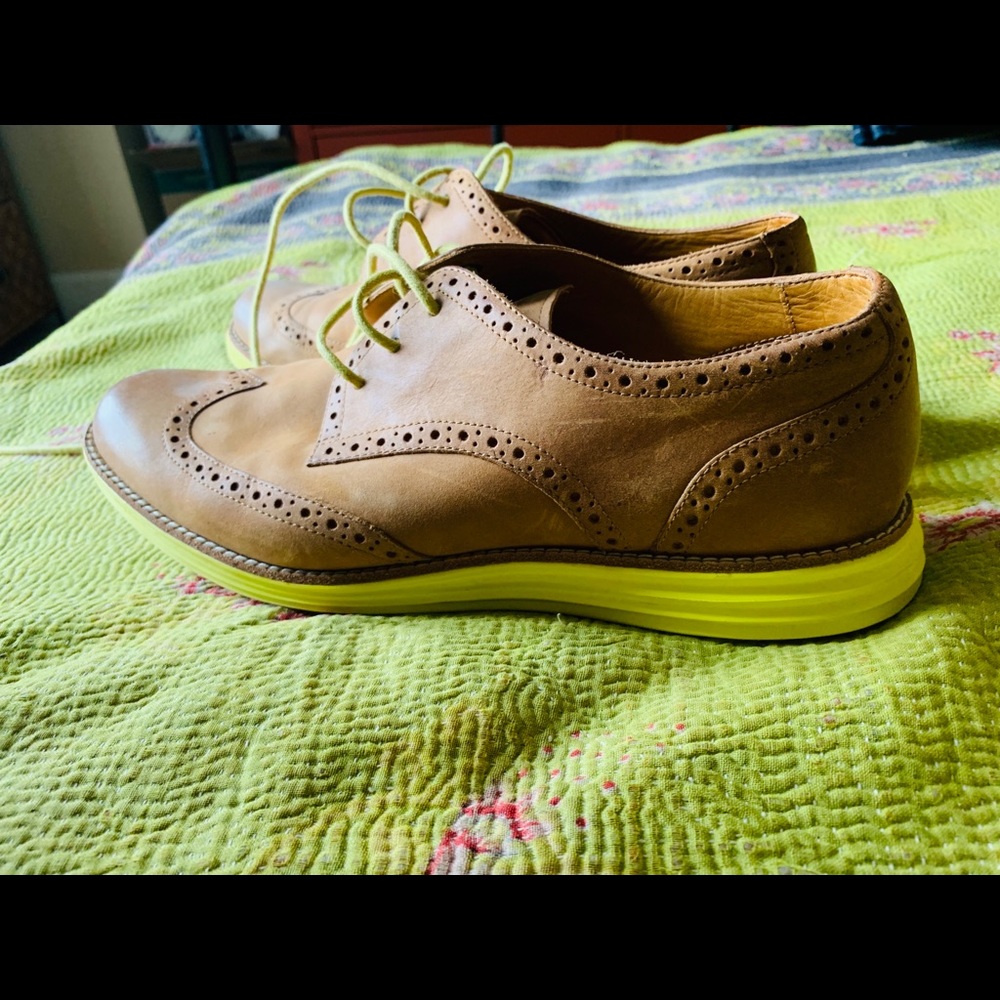 Cole Haan Women’s Leather LunarGrand Neon Sole